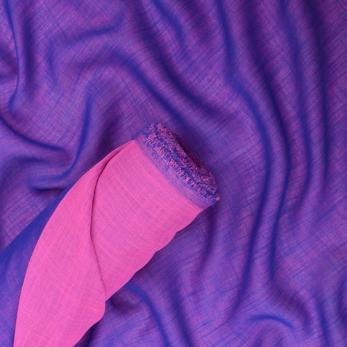 قماش بولي لينن دبل فيس وجهين ساده