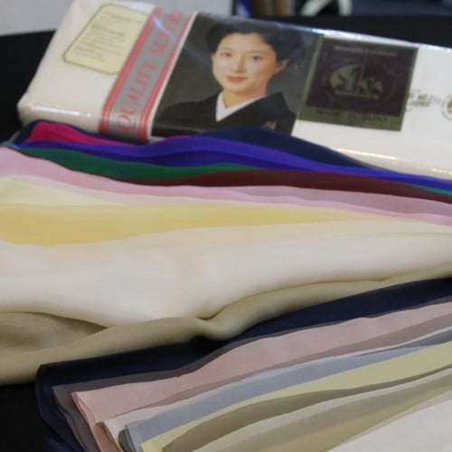 قماش طرح شيفون طبيعي