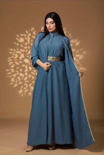 قماش فتون للعبايات ملون (22.5 متر)