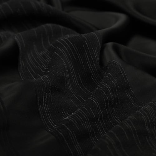 اقمشة قطعة كريب مقلم ستان سالونا + طرحة شيفون مقلم...