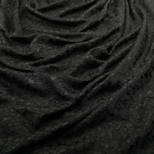 قماش كريب جاكار بولي رايون