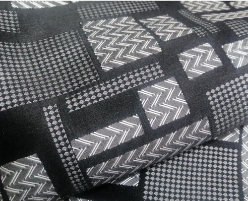 قماش كريب جاكار بولي رايون