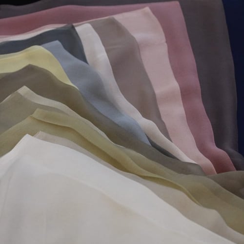 قماش طرح شيفون طبيعي