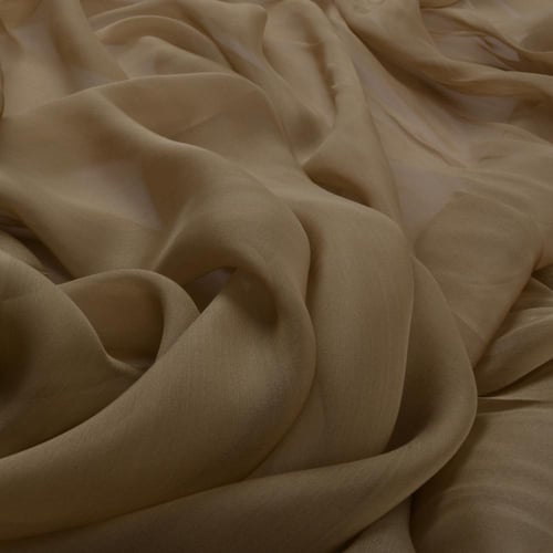 اقمشة شيفون طبيعي بيور سلك