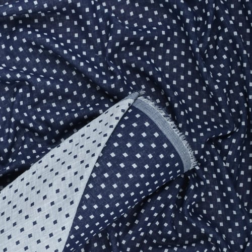 قماش قطن مخلوط منقط وجهين