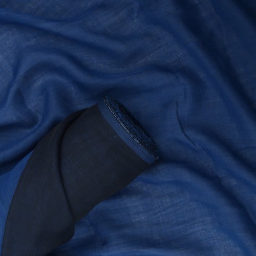 قماش بولي لينن دبل فيس وجهين ساده