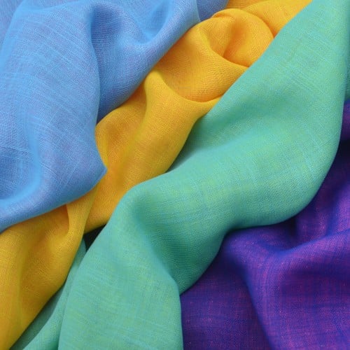 قماش بولي لينن دبل فيس وجهين ساده