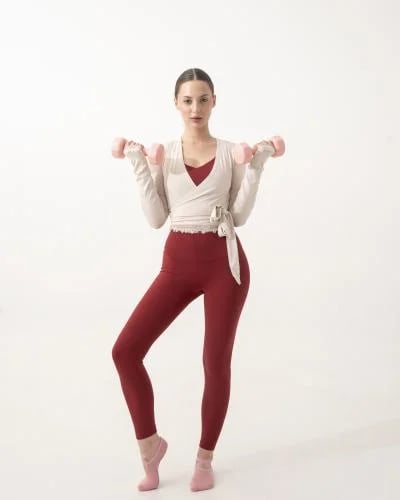 Wrap Top Beige