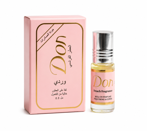 عطر زيتي فرنسي وردي من الكحول من ماركة دون - 2.5 م...
