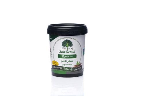مقشر الملح بعرق السوس من ماركة اكسا - 600 جرام