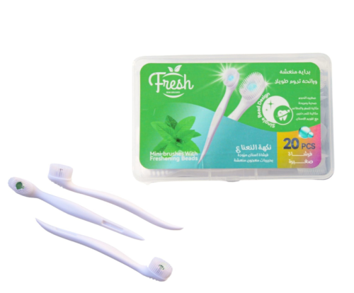 فرشاة اسنان صغيرة بنكهة النعناع من ماركة فريش - 20...