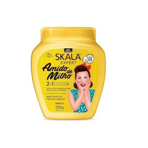 كريم الشعر معالج النباتي مع نشا الذرة أميدو دي ميل...