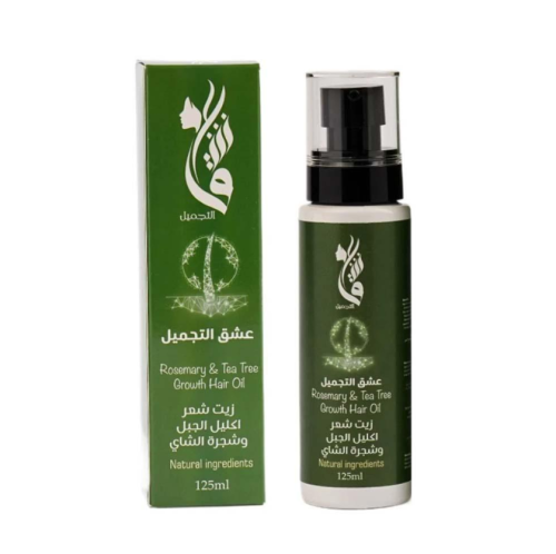 زيت شعر اكليل الجبل وشجرة الشاي من ماركة عشق التجم...