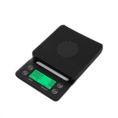 ميزان قهوة رقمي مع مؤقت - أسود