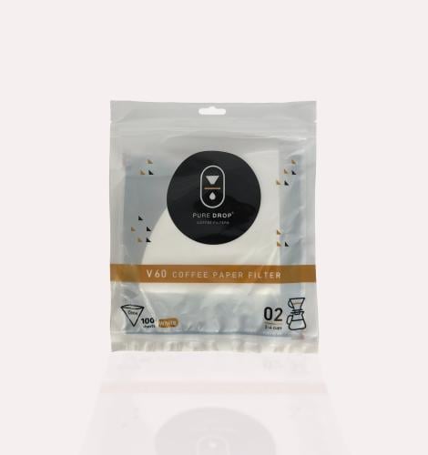 فلاتر V60 مقاس 02 – Puredrop (100 حبة)