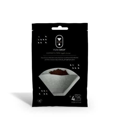 فلاتر قهوة مقطرة مقاس 4 فلتر قهوة اليوم 40 حبة