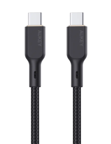 AUKEY كيبل تايب سي الى تايب سي اسود