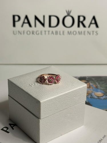 خاتم روز زهور الأقحوان باندورا