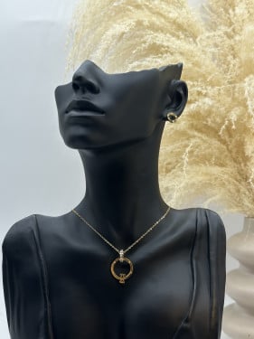 سلسال مع حلق كارتييه