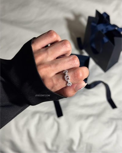 خاتم مايلي مارين من apm فضي وذهبي