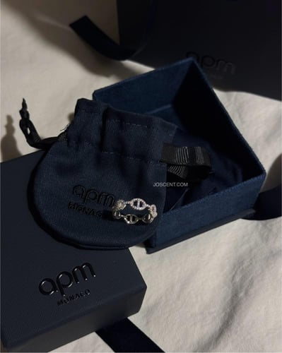 خاتم مايلي مارين من apm فضي وذهبي