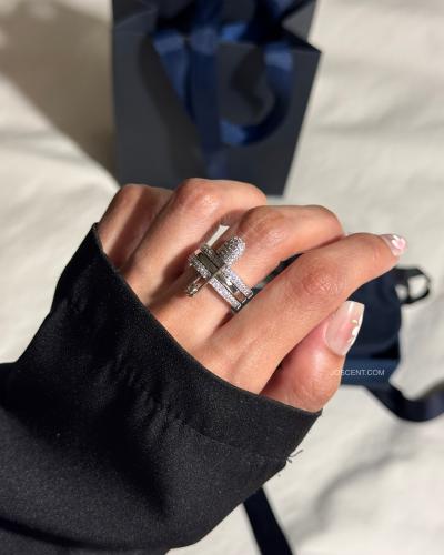 خاتم الدبوس apm الثلاثي فضي