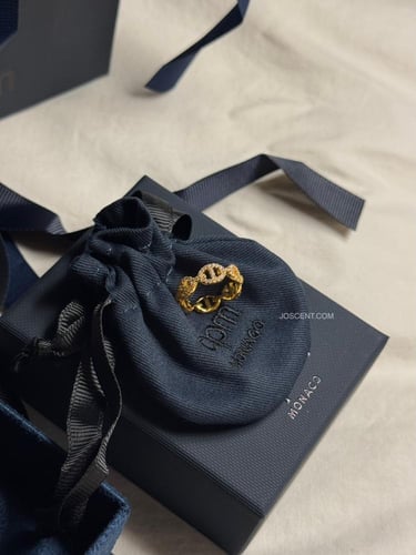 خاتم مايلي مارين من apm فضي وذهبي