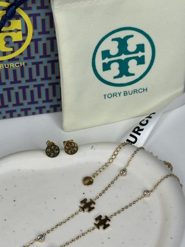 سلسال TORY BURCH معدن ذهبي