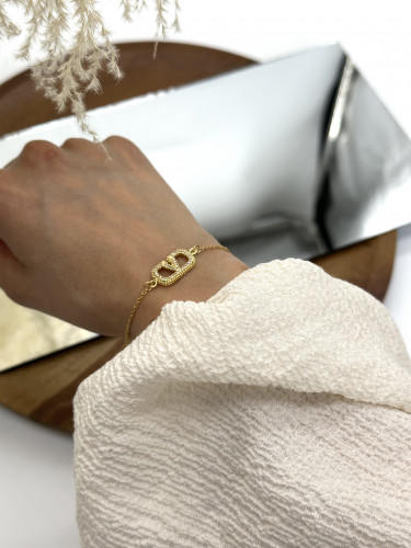 اسوارة فلانتينو ذهبي بدون ملحقات