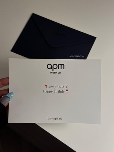 كرت إهداء apm مع الظرف