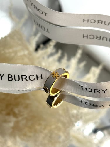 خاتم توري بورش ذهبي صدفي