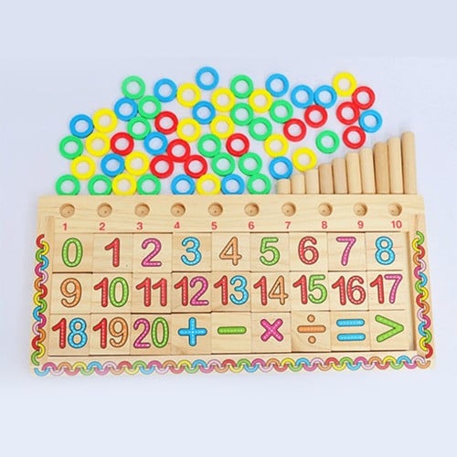 لوحة خشبية لتعليم الارقام