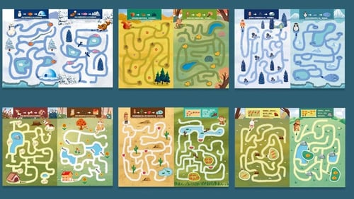 كتاب المتاهة للأطفال