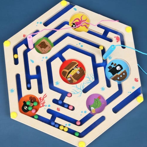 متاهة تمرير المغناطيس بين المسارات