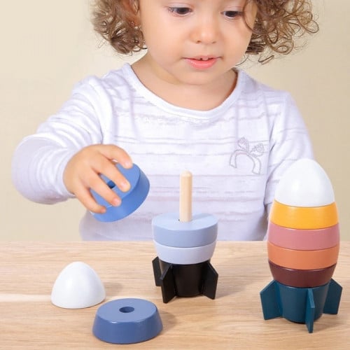 لعبة بازل الصاروخ الملون