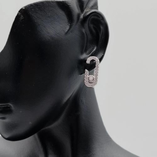 حلق زركون ميسكا فضة عيار 925
