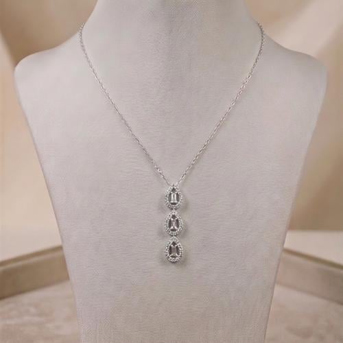 عقد زركون فضة عيار 925
