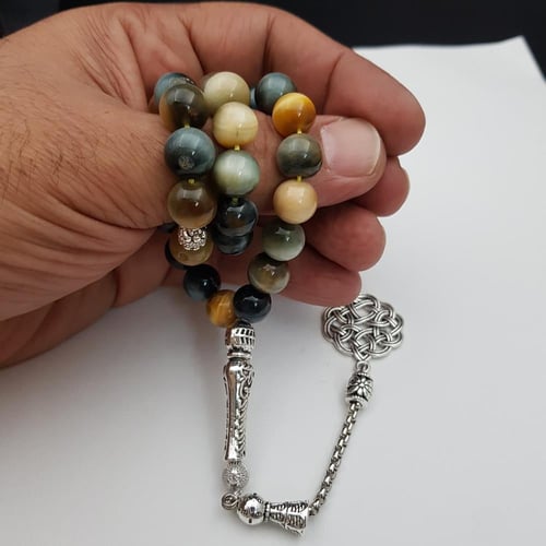 سبحة عين النمر التايجر الوان