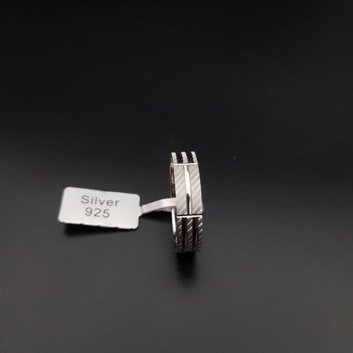 دبلة فضة رجالية كلاسيك عيار 925