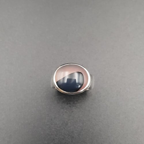 خاتم اطفال عقيق يماني فضة 925