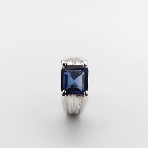 خاتم زفير بانكوك طبيعي فضة عيار 925