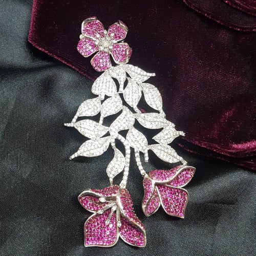 تعليقة بأحجار الياقوت فضة 925