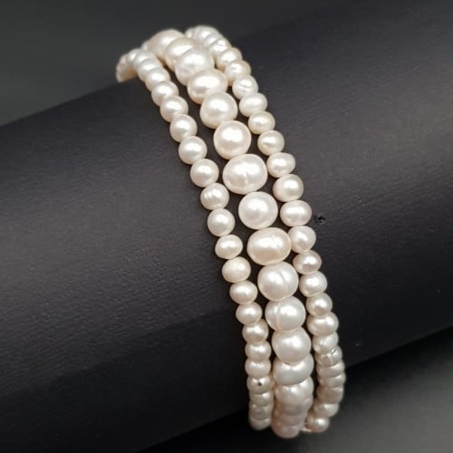 اسورة لؤلؤ زراعي مع قفل فضة 925