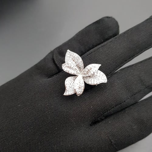 خاتم البنفسج زركون فضة 925