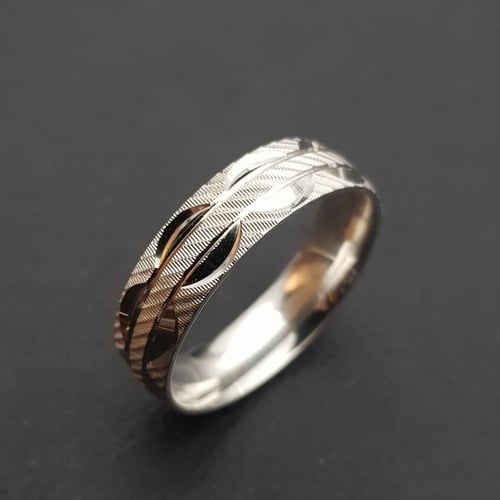 دبلة رجالية ملكي فضة 925