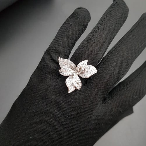 خاتم البنفسج زركون فضة 925