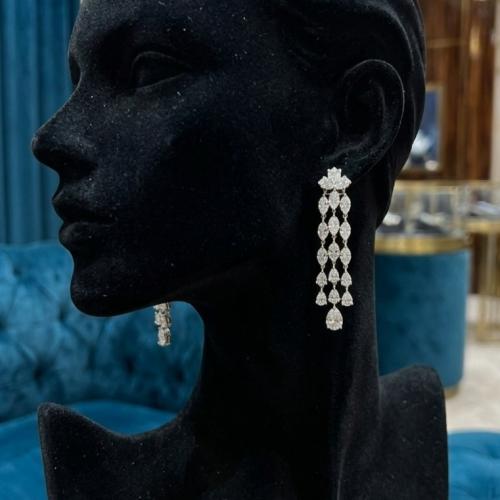 حلق ماركيز فضة عيار 925