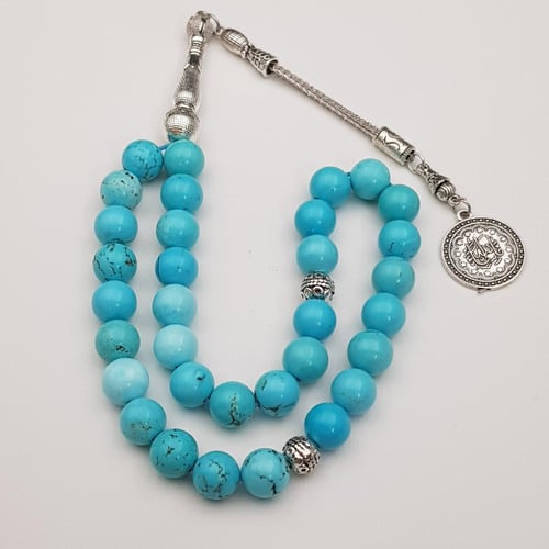 سبحة هولايت طبيعي فيروزي