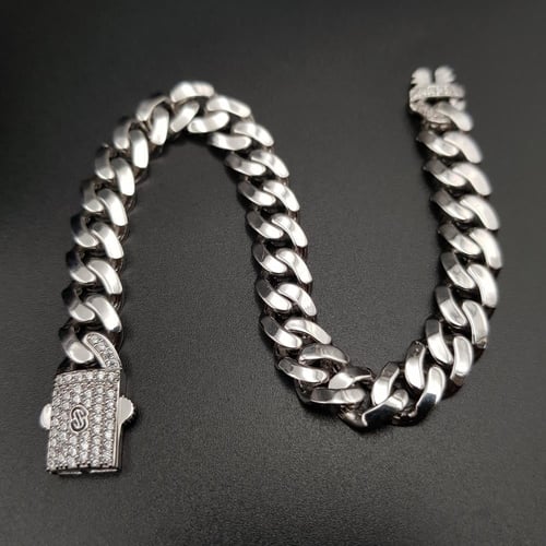 اسورة جنزير ايطالي فضة 925