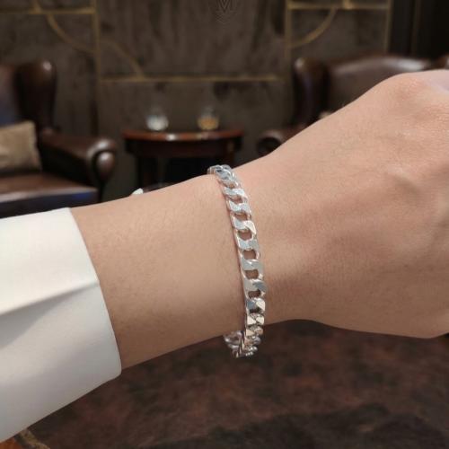 اسورة صب جنزير ايطالي فضة عيار 925